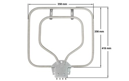 [200-006-0230] ΑΝΤΙΣΤΑΣΗ ΚΟΥΖΙΝΑΣ ΚΑΤΩ ΜΕΡΟΥΣ SIEMENS BOSCH 1300W 00219325