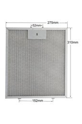 [200-006-0278] ΦΙΛΤΡΟ ΑΠΟΡΡΟΦΗΤΗΡΑ ΜΕΤΑΛΛΙΚΟ SIEMENS 275X310 00671155